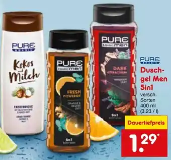 Netto Marken-Discount PURE Dusch- gel Men 5 in 1 Angebot