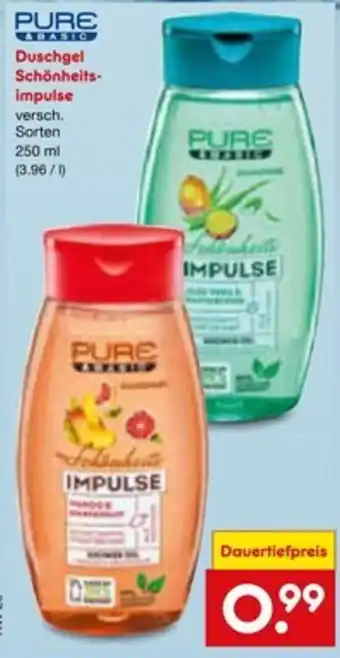Netto Marken-Discount PURE Duschgel Schönheits- impulse Angebot