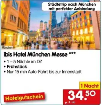 Netto Marken-Discount ibis Hotel München Messe Angebot