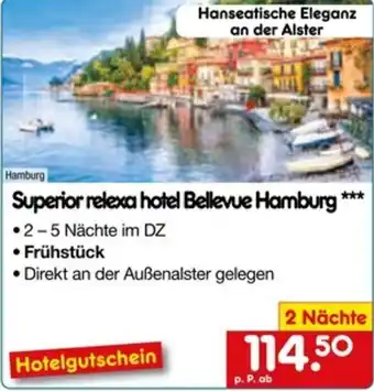 Netto Marken-Discount Superior relexa hotel Bellevue Hamburg Angebot