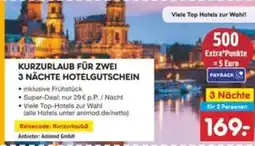 Netto Marken-Discount Kurzurlaub für zwei 3 nächte hotelgutschein Angebot