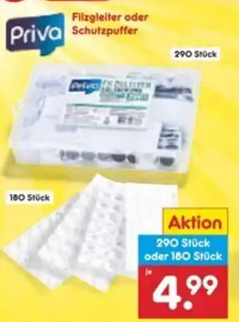 Netto Marken-Discount Priva Filzgleiter oder Schutzpuffer Angebot