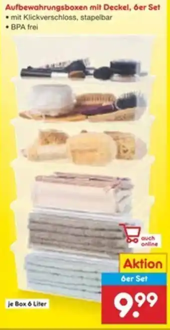 Netto Marken-Discount Aufbewahrungsboxen mit Deckel, ber Set Angebot