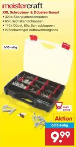Netto Marken-Discount meistercraft XXL Schrauben- & Dübelsortiment Angebot