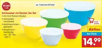 Netto Marken-Discount Schüsselset mit Deckel, 5er Set Angebot