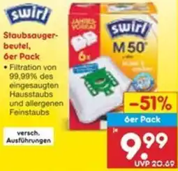 Netto Marken-Discount Swirl Staubsauger- beutel, 6er Pack Angebot