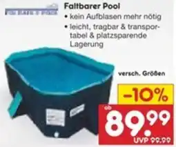 Netto Marken-Discount Faltbarer Pool Angebot
