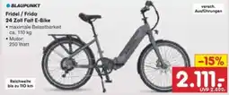 Netto Marken-Discount BLAUPUNKT Fridel / Frida 24 Zoll Falt E-Bike Angebot