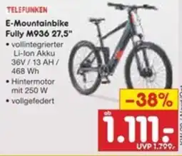 Netto Marken-Discount TELEFUNKEN E-Mountainbike Fully M936 27,5" Angebot