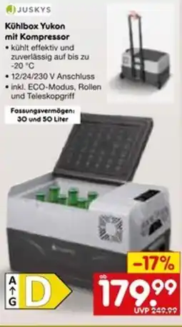 Netto Marken-Discount JUSKYS Kühlbox Yukon mit Kompressor Angebot