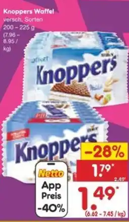 Netto Marken-Discount Knoppers Waffel Angebot