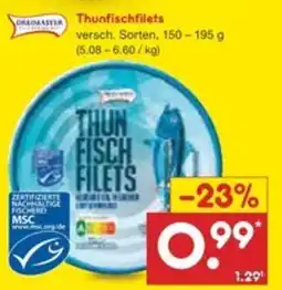Netto Marken-Discount Thunfischfilets Angebot