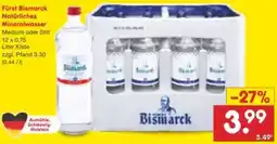 Netto Marken-Discount Fürst Bismarck Natürliches Mineralwasser Angebot