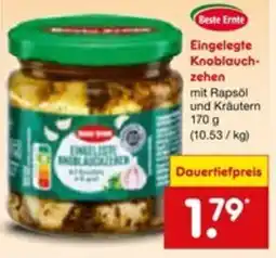Netto Marken-Discount Beste Ernte Eingelegte Knoblauch- zehen Angebot
