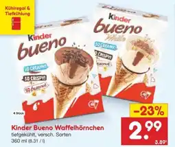 Netto Marken-Discount Kinder Bueno Waffelhörnchen Angebot