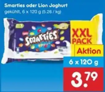 Netto Marken-Discount Smarties oder Lion Joghurt Angebot