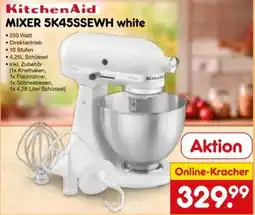 Netto Marken-Discount KitchenAid MIXER 5K45SSEWH white Angebot