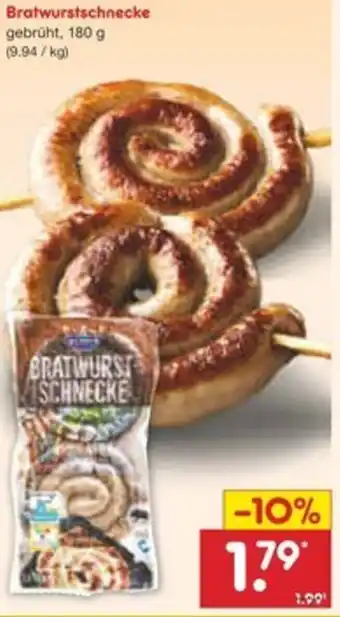 Netto Marken-Discount Bratwurstschnecke Angebot