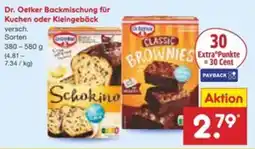 Netto Marken-Discount Dr. Oetker Backmischung für Kuchen oder Kleingebäck Angebot