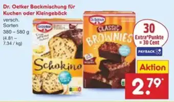 Netto Marken-Discount Dr. Oetker Backmischung für Kuchen oder Kleingebäck Angebot