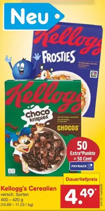 Netto Marken-Discount Kellogg's Cerealien Angebot