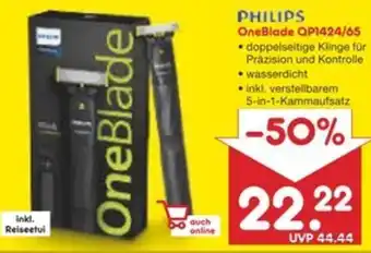 Netto Marken-Discount PHILIPS OneBlade QP1424/65 Angebot