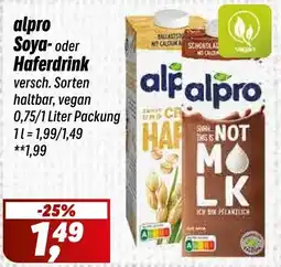 Simmel alpro Soya- oder Haferdrink Angebot