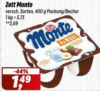 Simmel Zott Monte Angebot