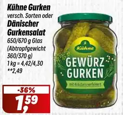 Simmel Kühne Gurken o. Dänischer Gurkensalat Angebot