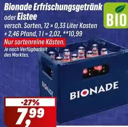 Simmel Bionade Erfrischungsgetränk oder Eistee Angebot