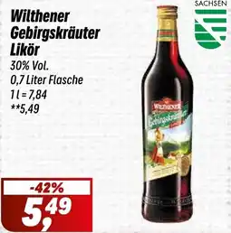 Simmel Wilthener Gebirgskräuter Likör Angebot
