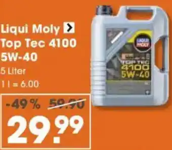 V Baumarkt Liqui Moly TOP TEC 4100 5W-40 Angebot