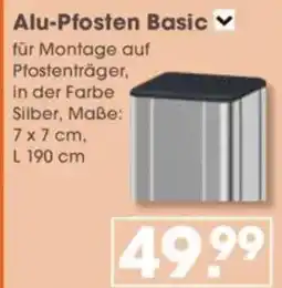 V Baumarkt Alu-Pfosten Basic Angebot