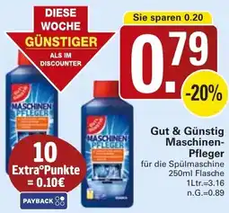 WEZ Gut & Günstig Maschinen Pfleger Angebot