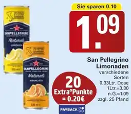 WEZ San Pellegrino Limonaden Angebot