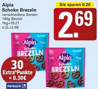 WEZ Alpia Schoko Brezeln Angebot
