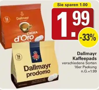 WEZ Dallmayr Kaffeepads Angebot