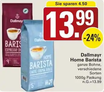 WEZ Dallmayr Home Barista Angebot