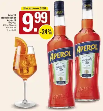 WEZ Aperol italienischer Aperitif Angebot