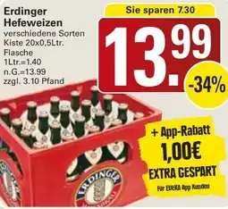 WEZ Erdinger Hefeweizen Angebot