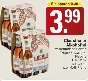WEZ Clausthaler Alkohofrei Angebot