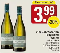 WEZ Vier Jahreszeiten deutsche Weine Angebot