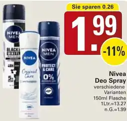 WEZ Nivea Deo Spray Angebot