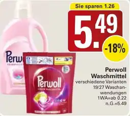 WEZ Perwoll Waschmittel Angebot