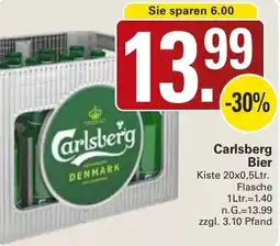WEZ Carlsberg Bier Angebot