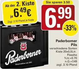 WEZ Paderborner Pils Angebot