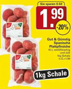 WEZ Gut & Günstig Spanische Plattpfirsiche Angebot