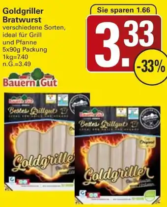 WEZ Bauern Gut Goldgriller Bratwurst Angebot
