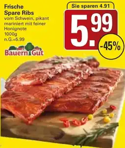 WEZ Bauern Gut Frische Spare Ribs Angebot