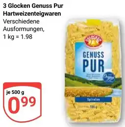 Globus 3 Glocken Genuss Pur Hartweizenteigwaren Angebot